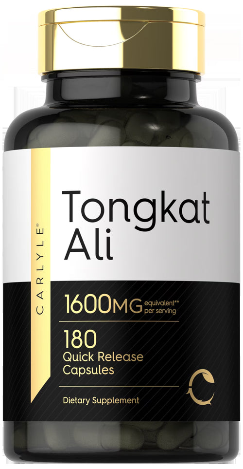 Tongkat Ali 1600Mg | 180 Capsules | Non-Gmo and Gluten Free Supplement | by